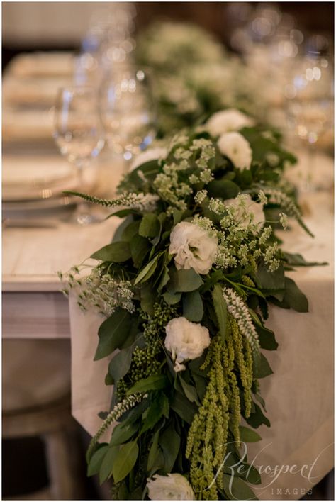 Flower Runner, Greenery Flowers, Wedding Table Runner, Long Tables, Wedding Reception Backdrop, Pavilion Wedding, Green Wedding Colors, Floral Runner, Reception Tables