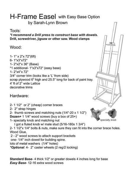 build it yourself painter s easel, crafts, diy, how to, woodworking projects Artist Easel Plans, Painters Cloth, Diy Easel, Outdoor Drapes, Vitrine Miniature, Artist Easel, Wood Crafting Tools, Paint Tray, Art Easel