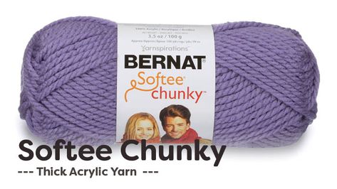 Bernat Softee Chunky Yarn, Bernat Softee Chunky, Pom Pom Bunnies, Crochet Garments, Chunky Twists, Bernat Yarn, Knitting Gauge, Super Bulky Yarn, Super Bulky