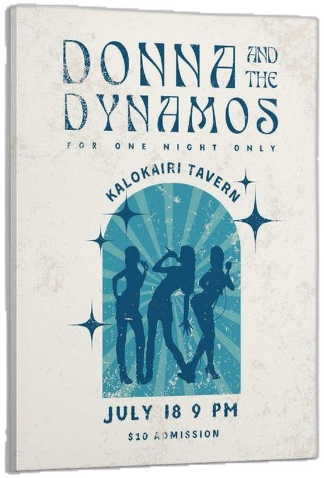 Dynamos Mamma Mia, Posters For Bedroom Wall, Aesthetic Posters For Bedroom, Mamma Mia Movie, Donna And The Dynamos, Living Room Decor Aesthetic, The Dynamos, Posters For Bedroom, Blue Room Decor