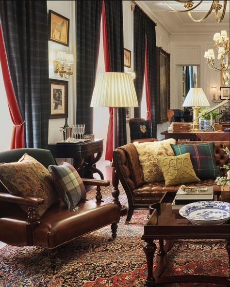 Ralph Lauren Home Living Room English, Ralph Lauren Living Room, Ralph Lauren Home Living Room, Ralph Lauren Interiors, English Decor, Cosy Living Room, Country French, Fall 2022, Ralph Lauren Home