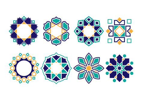 Download Islamic Ornament Vectors Vector Art. Choose from over a million free vectors, clipart graphics, vector art images, design templates, and illustrations created by artists worldwide! Islamic Design Pattern, Islamic Ornament, Art Arabe, Islamic Motifs, Geometric Pattern Art, Islamic Patterns, Arabic Pattern, Karten Design, Persian Motifs