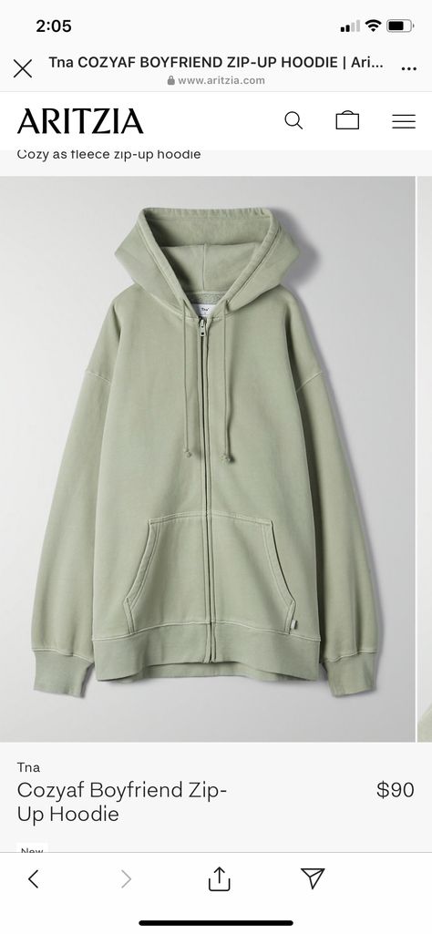 Aritzia Hoodie, Oversized Zip Up Hoodie, Insta Outfits, Hoodie Cozy, Work Trousers, Influencers Fashion, Loose Outfit, Rainy Day Outfit, Teenage Fashion Outfits