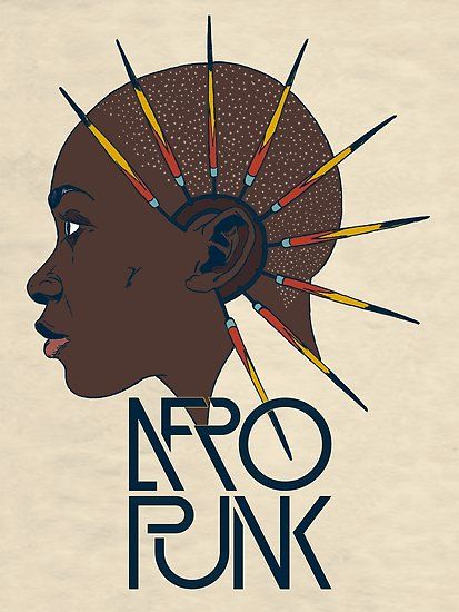 AfroPunk by Oliveira37 Afro Goth, Afrofuturism Art, Brand Launch, Fashion Drawing Sketches, Black Punks, Geometric Poster, Afrocentric Art, Afro Punk, Afro Art