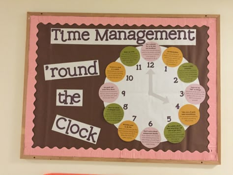 Time Management board, Lourdes Time Management Ra Bulletin Board, Time Management Bulletin Board, Residence Life Bulletin Boards, Ra Programs, Resident Assistant Door Decs, Dorm Bulletin Boards, Ra Decorations, Res Life Bulletin Boards, Resident Assistant Bulletin Boards