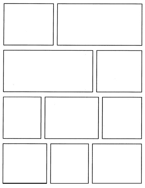 Blank Comic Strip Template, Novel Template, Picture Frame Template, Comic Strip Template, Comic Template, Cartoon Template, Comic Book Template, Comic Frame, Comic Panel