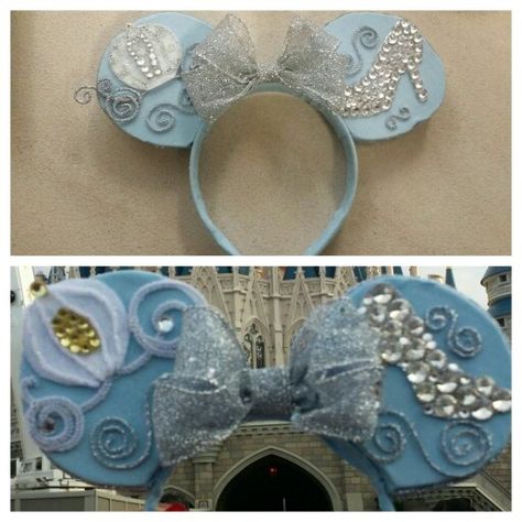 Princes Cinderella Mickey Ears get it @bowsbymartha Cinderella Ears, Minnie Mouse Ears Diy, Disney World Merchandise, Disney Ears Headband, Disneyland Ears, Diy Mickey Ears, Blue Mouse, Disney Mouse Ears, Mickey Mouse Ears Headband