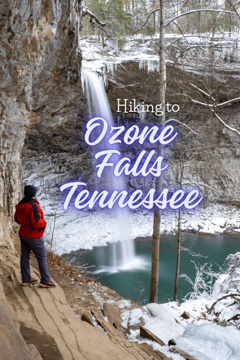 Hiking Down to Ozone Falls Tennessee: Short and Steep - Average Wild Experience Urban Wilderness, Ropes Course, Clear Blue Water, Blue Pool, Winter Hiking, Beautiful Waterfalls, Round Trip, Paddle Boarding, Outdoor Adventure