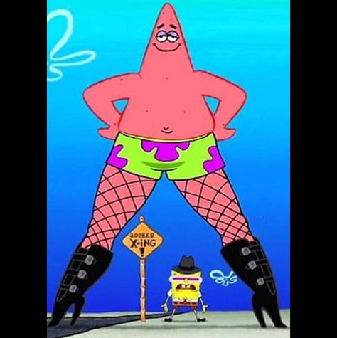 Patrick Drawing, Patrick Star Funny, Funny Patrick, Danielle Fishel, Spongebob Pics, Spongebob Drawings, Spongebob Painting, سبونج بوب, Spongebob Funny