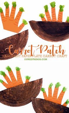 Carrot Craft For Preschool, Fruits And Vegetables Activities Toddler, Carrot Patch Craft, Veggie Activities For Toddlers, Fruit And Veggie Activities For Toddlers, Vegetable Crafts For Toddlers, Plants Preschool Activities, Carrot Craft, Vegetable Crafts