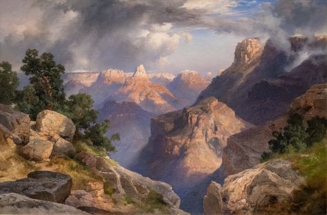 https://flic.kr/p/2b6DnvN | Thomas Moran, Grand Canyon, 1912 7/9/17 #nelsonatkins #artmuseum Thomas Moran, Art Thomas, John Everett Millais, Hudson River School, Pierre Auguste, William Turner, Rene Magritte, Southwest Art, Oil Painting Reproductions