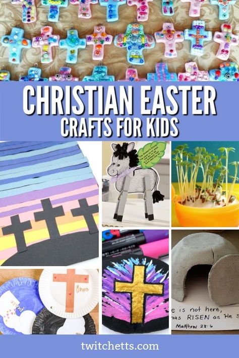 Religious Easter crafts that kids will love to make are so much fun and educational. It is a fun and exciting way to celebrate Spring and Easter. #sundayschool #relgious #christian #easter #craftsforkids #twitchetts Religious Easter Crafts For Kids, Christian Easter Crafts For Kids, Christian Easter Art, Craft Ideas To Sell, Easter Religious Crafts, Catholic Easter, Easter Craft Ideas, Easter Lessons, Easter Sunday School