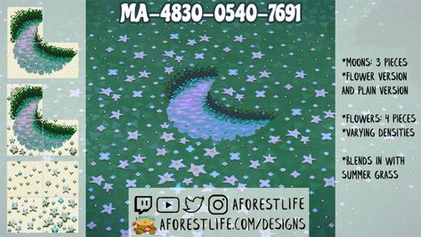 Custom Designs | A Forest Life Acnh Fairycore Paths, Animal Crossing Stars Path, Path Acnh, Acnh Path, Forest Designs, Forest Life, Forest Core, Acnh Designs, Acnh Codes