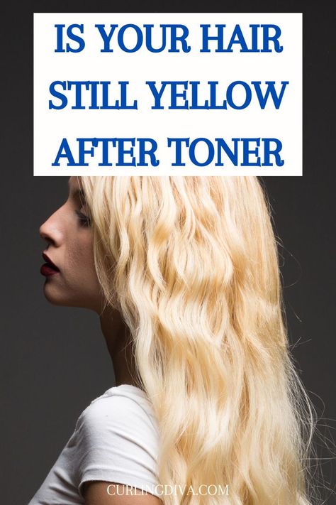 Is your hair still yellow after toner Purple Toner On Blonde Hair, Best Blonde Toner, Toner For Yellow Hair, Blonde Hair Bleach, Toner For Bleached Hair, Tone Yellow Hair, Blonde Hair Mask, Toning Bleached Hair, Toning Blonde Hair