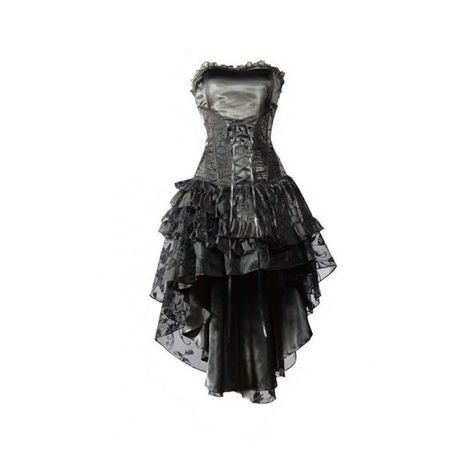 Black Corset High-Low Layer Skirt Gothic Party Dress ❤ liked on Polyvore featuring dresses, gothic corset dresses, high low dresses, gothic corsets, corset cocktail dress and short front long back dress Vampire Skirt, Gothic Party Dress, Gothic Corset Dresses, Long Back Dress, Mullet Dress, Gothic Party, Skirt Corset, Dark Punk, Layer Skirt