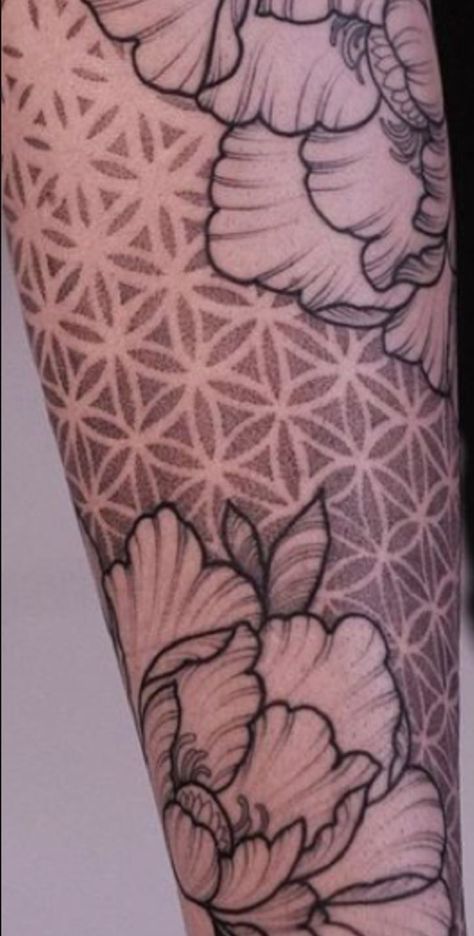 Sacred Geometry Tattoo Filler, Filler Tattoo Ideas Gap Geometric, Tattoo Filler Mandala, Upper Arm Filler Tattoo, Mandala Patchwork Tattoo, Geometric Filler Tattoo Patterns, Filler Designs For Tattoos, Dot Work Tattoo Filler, Geometric Stipple Tattoo