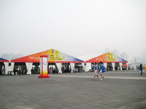 We never make any compromise when it comes about the choice of fabrics for the construction of tents. #sportstent #SportstructureTent Take a look @ http://kenten-tent.com/   for more information Sports Tent, Beijing Olympics, Garage Door Design, Asian Games, The Choice, Garage Door, Olympic Games, Door Design, Beijing