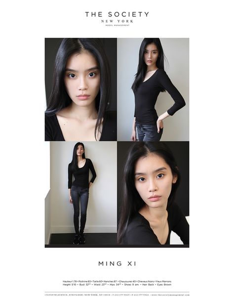 Ming Xi Model Portfolio Examples, Unknown Creatures, Model Comp Card, Ming Xi, Model Polaroids, Model Headshots, Petite Models, Model Casting, Portfolio Ideas