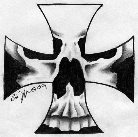 iron cross by twistedrazorblade on DeviantArt Iron Cross Tattoo, Cross Tattoos For Men, Cross Ideas, Airbrush Stencils, Cross Drawing, Skull Stencil, Skull Sketch, Cross Tattoo For Men, Cross Tattoos