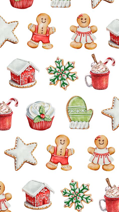 Christmas Cookie Wallpaper, Christmas Cookies Wallpaper, Cookie Wallpaper, Disco Wallpaper, Mince Pies Christmas, Wallpaper Natal, Year Wallpaper, Christmas Delights, Fun Pics