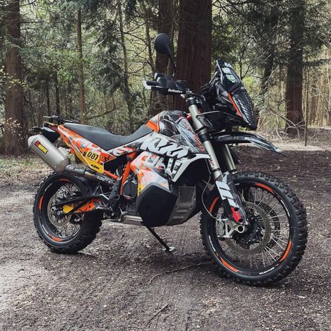 KTM 890 Adventure R 🔥 ⁠ 📸 @moto_dras knows how to customise 😍 ⁠ Looking brand new in our Officially Licensed "Waypointer" (Flake Edition) with custom changes 💪 ⁠ Ktm 890 Adventure, Motocross, Bike, Brand New, On Instagram, Instagram