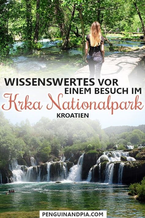 Der Krka Nationalpark ist definitiv ein Highlight jedes Kroatien Urlaubs. Wir erklären dir, was du vor einem Besuch auf jeden Fall wissen solltest - so wirst du nicht von Busfahrplänen, Eintrittspreisen oder Schwimmverboten überrascht! #krka #nationalpark #kroatien #urlaub #krkawasserfälle #schwimmen #wandern #natur Croatia National Park, Krka Waterfalls, Zadar Croatia, Croatia Vacation, Krka National Park, Croatia Holiday, Voyage Europe, Croatia Travel, Text Overlay