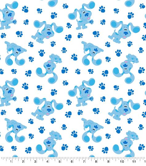 Buy Nickelodeon Blue's Clues Cotton Fabric at Michaels. com. This soft cotton Nickelodeon Blues Clues fabric is great for quilting, crafting, and other sewing projects. It is 43'' wide, 100% cotton and sold by the yard. This soft, cotton fabric is perfect for quilting, crafting, and other sewing projects. Pattern: Blue's Clues Contents: 100% cotton Width: 43''/44'' Horizontal repeat: 6.3'' Vertical repeat: 6.3'' Maximum cut length: 8 yd. | Nickelodeon Blue's Clues Cotton Fabric | 43 | Michaels® Blue's Clues, Blues Clues, Nickelodeon, Sewing Projects, Quilting, Cotton Fabric, Yard, Elastic, Sewing