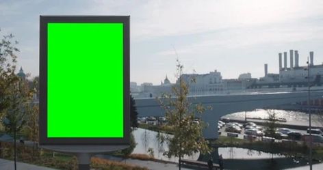 Empty Billboard With A Green Screen For Advertising In The Park On The #AD ,#Green#Billboard#Park#Empty Billboard Green Screen, Empty Billboard, Billboard Ads, Light Concept, Animation Tips, Ads Video, Effects Animation, Chroma Key, Alpha Channel