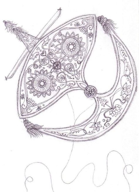 Wau Kite Design Drawing, Wau Bulan Malaysia, Wau Bulan Design, Wau Bulan Art, Klcc Drawing, Wau Bulan Drawing, Wau Kite, Wau Bulan, Malay Culture