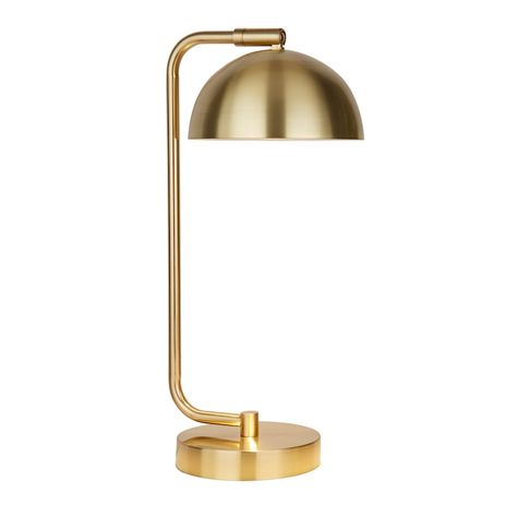 Gold Task Lamp, 15", Metallic Gold Lamps Bedroom Night Stands, Desk Lighting Ideas, Gold Bedside Lamp, Faculty Room, Dark Green Office, Gold Desk Lamp, Gold Lamps, Gold Desk Lamps, College Dorm Room Inspiration