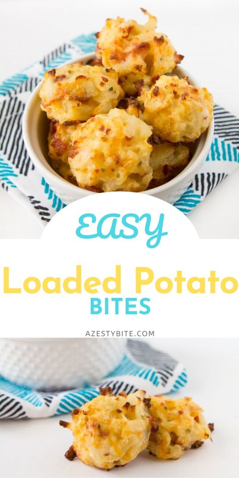 Loaded Potato Cocktail Bites, Potatoe Appetizer Crockpot, Potato Skin Bites Appetizers, Appetizer Potato Recipes, Potato Finger Food Appetizers, Easy Appetizers Potato, Easy Small Bites Party Appetizers, Loaded Potato Bites Appetizers, Easy Appetizers With Potatoes