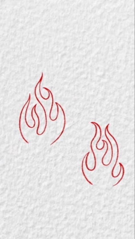 Fire And Gasoline Tattoo, Tattoo Ideas Fire, Tiny Flame Tattoo, Volcano Tattoo Minimalist, Red Flame Tattoo, Fire Tattoo For Women, Fire Sign Tattoo, Fire Tattoo Designs, Bubble Tattoo