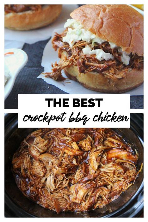 Best Crockpot Bbq Chicken, Bbq Crockpot, Best Crockpot Chicken, Crockpot Bbq Chicken, Chicken Best, Easy Crockpot Recipes Healthy, Bbq Chicken Recipe, Shredded Bbq Chicken, Best Crockpot