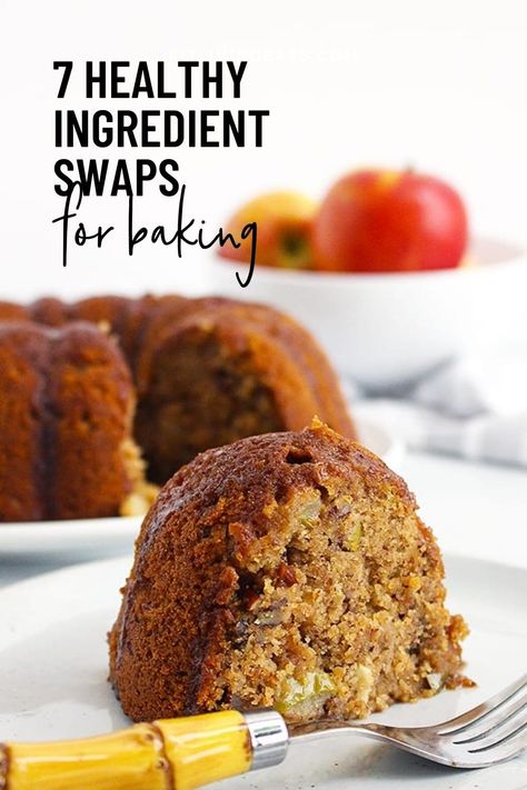 Whether you’re a newbie baker or more experienced in the kitchen, I’ve found that these seven healthy baking swaps are foolproof and can be applied to just about any recipe! If you're looking for healthier swaps for for white or brown sugar, for eggs, and corn syrup this post has it all >> https://www.fitlivingeats.com/7-healthy-baking-swaps-for-a-more-nutritious-treat #healthybaking #baking #heathyrecipes #bakingswaps Healthy Baking Swaps, Ingredients Substitutions, Sugar Swaps, Healthy Baking Substitutes, Baking Swaps, Healthier Baking, Baking Healthy, Oatmeal Breakfast Cookies, Sweet Potato Brownies