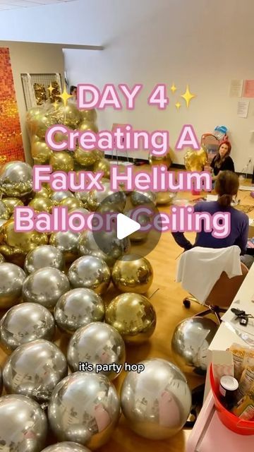 Party Hop 🎉 Balloons 🎈 on Instagram: "Many of you wanted to see how we attached the foil balloons to the netting to create this faux balloon ceiling look for a wedding rehearsal! Let us know what other questions you have!   #partyplanner #eventplanner #partyideas #partydecor #balloons #balloondecor #rehearsaldinner #weddinginspiration #balloonceiling #balloonstylist #events #eventstyling #balloontutorial" Balloon Ceiling Decorations, Balloon Ceiling, Wedding Rehearsal, Balloon Art, Ceiling Decor, Event Styling, Balloon Garland, Foil Balloons, Party Planner