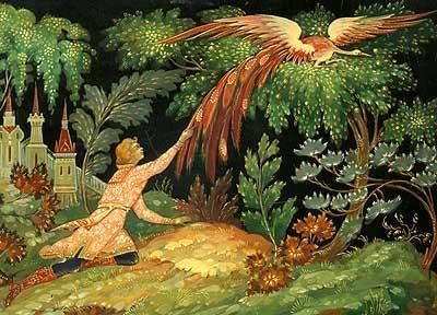 Ivan and the Firebird Firebird Art, Fairy Tales Artwork, The Firebird, Slavic Folklore, Norse Myth, Fairy Dragon, Fire Bird, Fairytale Illustration, Antique Illustration