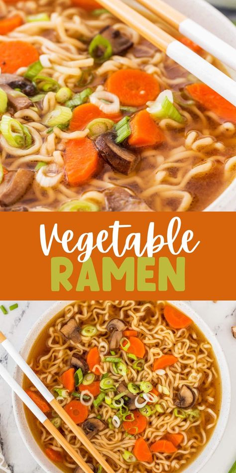 Vegan Ramen Noodle Recipes Soup, Ramen Vegetable Soup, Vegan Roman Noodle Recipes, Ramen Soup Recipes Vegetarian, Rice Ramen Noodle Recipes Soup, Veggie Ramen Noodle Recipes Soup, Veggie Ramen Soup, Ramen With Vegetables, Raman Noodles Recipe Gluten Free