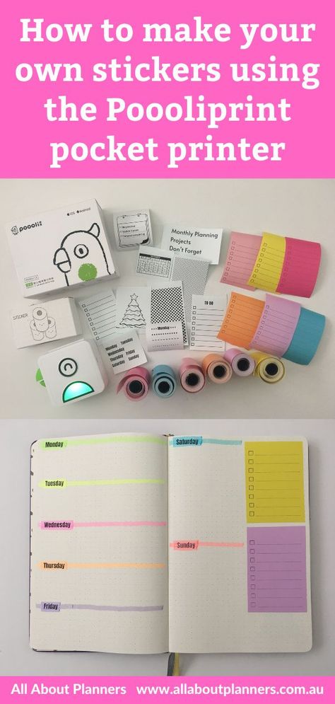 poooliprint pocket printer review video tutorial pros and cons should you buy one colored stickers black and white print your own photos bullet journal tools Bullet Journal Tools, Journal Tools, Planner Spread Inspiration, Time Management Planner, Polaroid Cameras, Pocket Printer, Mini Polaroid, Planner Review, Scrapbook Quotes