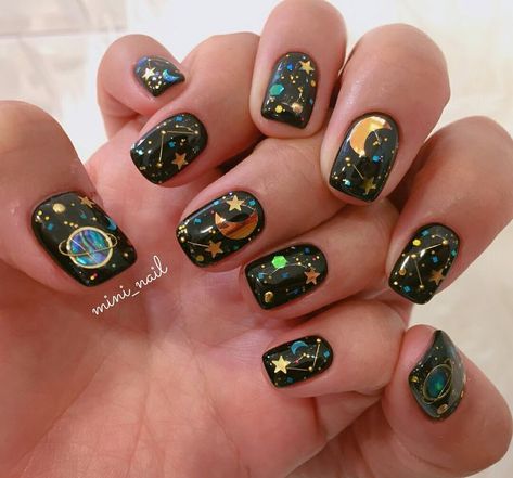 Ten Nails, Makeup Nails Designs, Space Nails, Smink Inspiration, Lambada, Nail Stuff, Soft Nails, Top Nail, Kawaii Nails