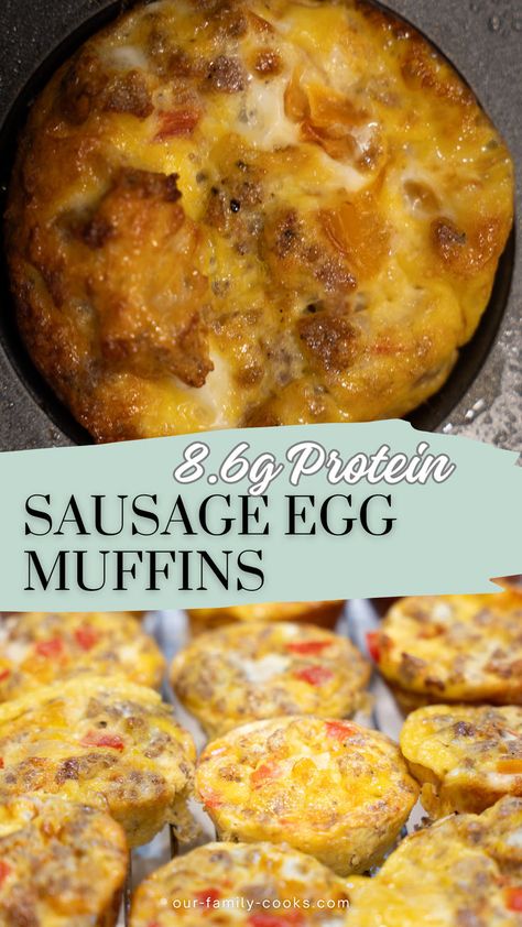 Delicious High Protein Breakfast, Almond Flour Sausage Muffins, Macro Breakfast Meal Prep, Chicken Sausage And Eggs Breakfast, Protein On The Go Breakfast, Easy Breakfast Ideas For Diabetics, Protein Sausage Muffins, Easy Egg Muffins Breakfast, Easy Sausage Egg Bake