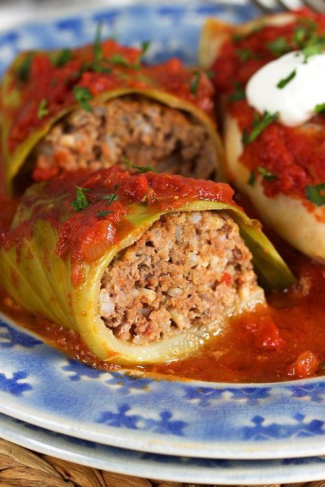 How to Make the BEST Stuffed Cabbage Rolls | TheSuburbanSoapbox.com Best Stuffed Cabbage Rolls, Slow Cooker Cabbage Rolls, Easy Cabbage Rolls, Simple Crockpot, Crockpot Meal, Stuffed Cabbage Rolls, Cabbage Rolls Recipe, Stuffed Cabbage, Cooked Cabbage