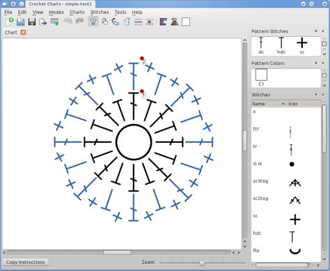 Stitch Works Software - for those who want to create their own patterns. Crochet Charts, software for creating symbol crochet charts that can be shared or published with ease. Also has printed (written) instruction text for those who don't follow charts Crochet Tutorial Pattern, Crochet Symbols, Crochet Tools, Chart Design, Crochet Diagram, Crochet Chart, Love Crochet, Knitting Techniques, Crochet Techniques