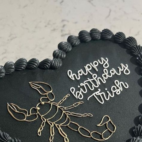 Cakes by Allie on Instagram: "Scorpio szn 🦂" Birthday Cake November, Scorpio Themed Birthday Party, Scorpio Party Theme, Scorpio Szn Cake, Scorpio Birthday Party, Scorpio Cake Ideas, Scorpion Cake, Scorpio Party, Scorpio Cake