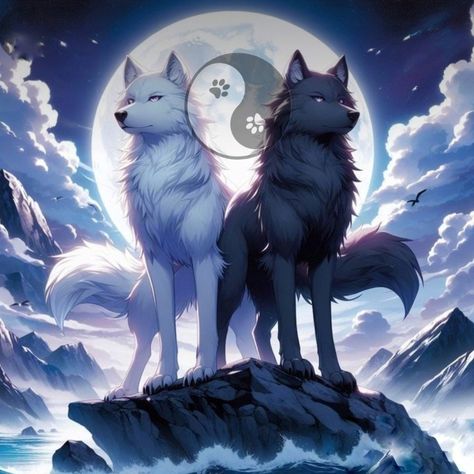 Wolf Art Fantasy, Pet Anime, Anime Wolf Drawing, Mystical Wolf, Mythical Creatures Fantasy, Mystical Animals, Wolf Artwork, Fantasy Wolf, Wolf Spirit Animal