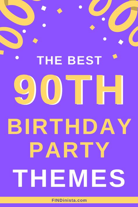 Looking for the perfect 90th birthday party themes to make this milestone birthday extra special? Don't plan your party without checking out these amazing ideas! 90th Birthday Party Invitations, 90th Birthday Party Theme, 90th Birthday Party Ideas, 90th Birthday Banner, 90th Birthday Decorations, 90th Birthday Party, Dessert Table Birthday, 90th Birthday Parties, 95 Birthday