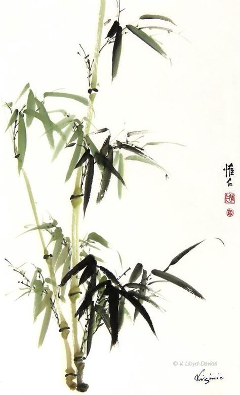 Bamboo Chinese Painting, Bamboo Art Painting, Bamboo Painting, Japanese Background, Chinese Bamboo, Bamboo Art, Japanese Bamboo, Chinese Brush Painting, Chinese Brush