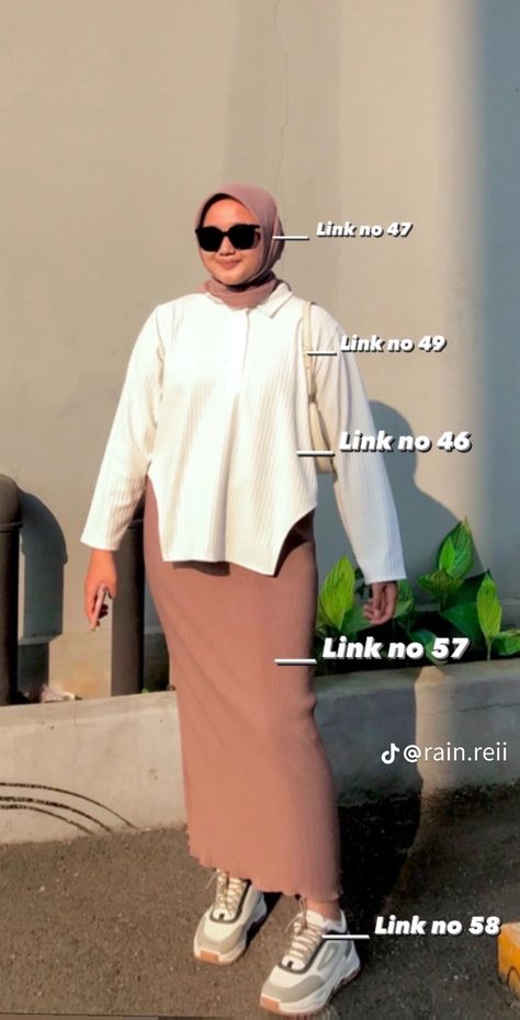 Outfit Orang Gemuk Hijab, Outfit Cewek Gemuk, Outfit Orang Gemuk, Style Orang Gemuk, Style Kampus, Muslim Girl Outfits, Hijab Inspiration, Girl Ootd, Muslim Girl