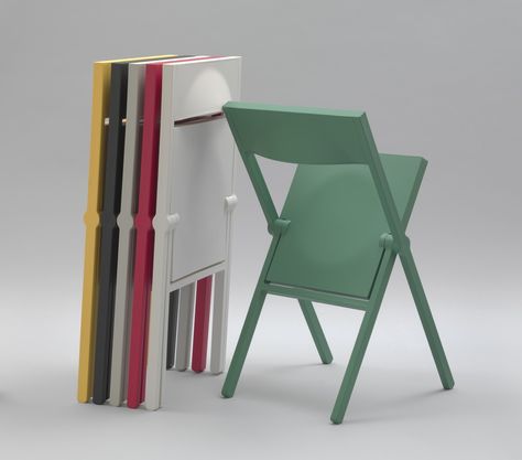 David Chipperfield, Foldable Furniture, Organization Products, Metal Furniture Design, Foldable Chairs, Folding Furniture, Wall Bed, Plastic Furniture, Stool Design