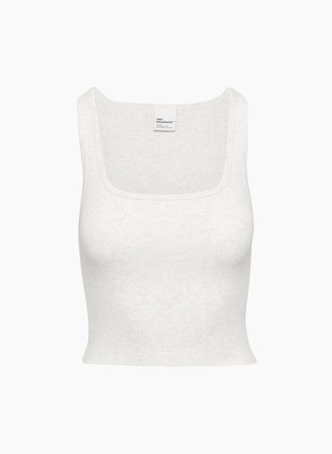 HOMESTRETCH™ SQUARENECK WAIST TANK | Aritzia Aritzia Tank Top, Aritzia Outfit Aesthetic, Aritzia Basics, Aritzia Clothes, Aritzia Shirt, Aritzia Aesthetic, Aritzia Top, Aritzia Outfit, White Cami Top