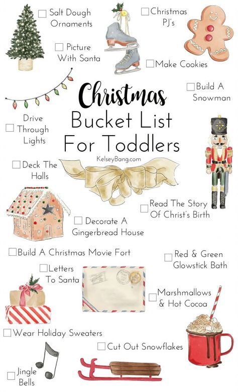 Christmas Bucket List, Christmas Bucket, Fun Activities To Do, Toddler Christmas, Noel Christmas, Merry Little Christmas, Holiday Activities, Christmas Love, Activities To Do